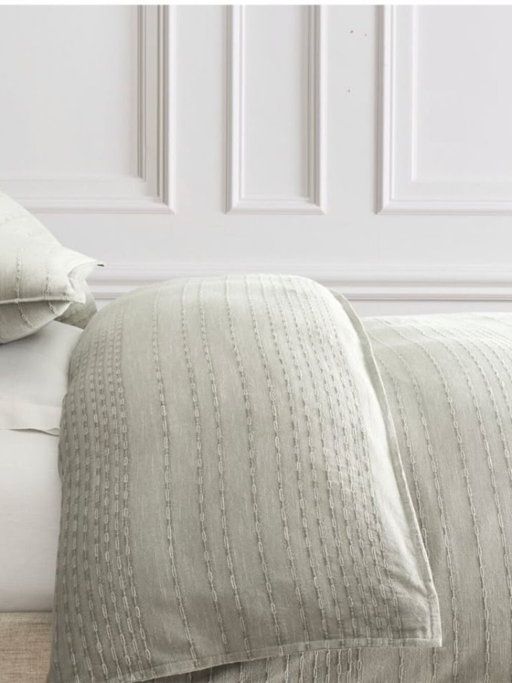 West Elm Reese Linen Cotton Duvet Cover & Shams (Full/Queen)